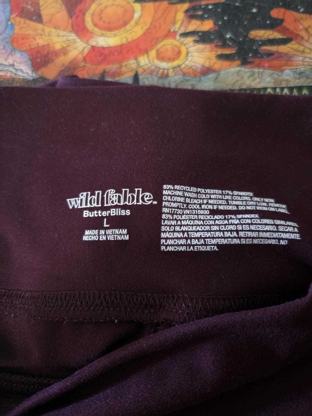 Wild Fable "ButterBliss"                     DarkCherry High-Rise Flare Leggings